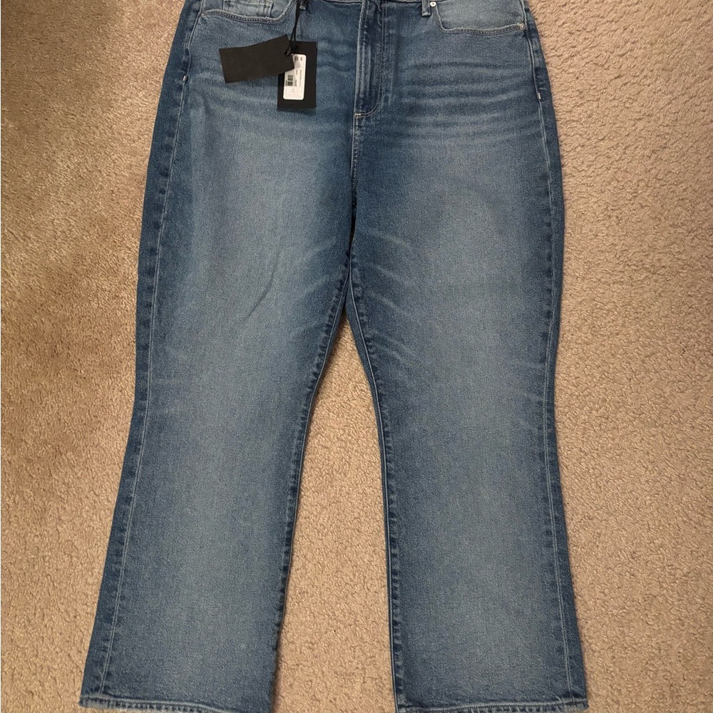 PAIGE Courtney high rise relaxed ankle flare jeans size 33